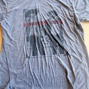 Kid Dangerous Gray Short Sleeve Tee with Red Accent Graphic